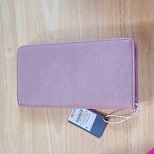 Dusty pink wallet